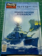 Niemiecki pancernik "BISMARCK" skala: 1:300 Mały Modelarz nr 10-11-12/2011