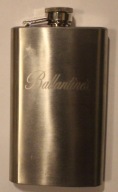 Piersiówka "Ballantines", METAL, PUSTA, ŁADNA