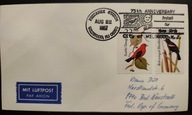 !!! PTAKI - USA 1987 - KOPERTA - LIST LOTNICZY - STAN BDB !!!