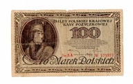 100 Marek 1919r. Seria AA rzadka seria