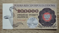 200000 zł 1989 seria F stan 1 (UNC)