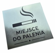 Tabliczka TU WOLNO PALIĆ - laminat