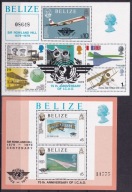 1979 Belize Rowland Hill lotnictwo Mi blok 8 i 9 **