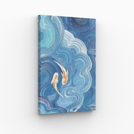 Obraz na płótnie 40x70 Wirujące Koi harmonia sztuka | Pomysł na Prezent