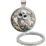 Brelok do kluczy/ka - Sowa - ozdobna zawieszka, plecak, portfel