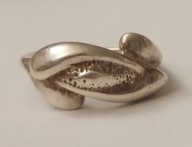 srebrny pierścionek spółdzielni Bursztyny