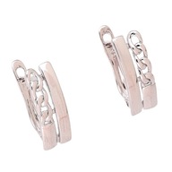 83859 KOLCZYKI PLATYNOWANE 16/6 MM eleganckie ażurowe