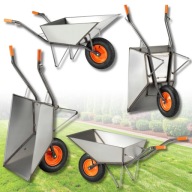 TACZKA BUDOWLANA OGRODOWA STALOWA SPAWANA HIGHER 120L 210KG SOLIDNA PREMIUM