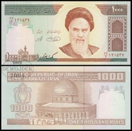 BNB - IRAN 1000 Rials 1992 nr 33/6 121537 # P143e # podpisy 32 # UNC