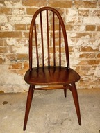 Stare krzesło brązowe nr 7 PRL vintage