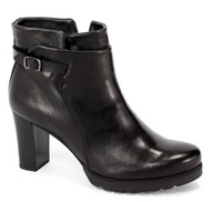 Botki Pollonus CZARNE NA SŁUPKU SKÓRA r. 36