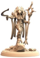 Queens of Tombs Sandtomb Keeper Pinup A Fantasy RPG D&D Druk 3D NSFW