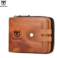 Bullcaptain portfel skóra naturalna jasny brązowy męski