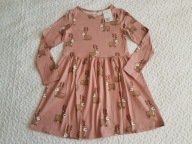 Pepco sukienka brąz i reniferki nowa roz 134-140