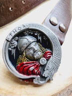 pasek skórzany Thor nordycki bóg piorunów fantasy 1992 England Bulldog