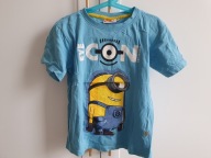 BLUZKA Dziecięca T-SHIRT niebieska Minionki 6-7 lat 116/122 cm