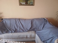 Kupon materiału flanela bawełniana z okresu PRL - 400cm x 86 cm !!