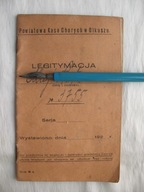 OLKUSZ POWIATOWA KASA CHORYCH przedwojenna LEGITMACJA 1924 r.