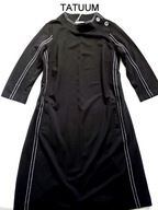 TATUUM CZARNA SUKIENKA ZE STEBNÓWKAMI 40