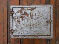 ŁADNE STARE DRZWICZKI ŻELIWNE DO PIECA WĘDZARNI