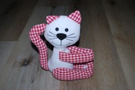 pluszak maskotka dwustronny kotek z rzepami zapinka filemon