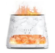 Dyfuzor Zapachowy 2w1 Lampa Solna Nawilżacz Olejki Efekt Płomienia 150ml