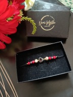 Bransoletka na Walentynki Hematyt Prezent Róża