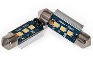 ŻARÓWKA RURKOWA C5W CANBUS 3 SMD 3030 BIAŁA 36MM