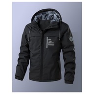 ZIMOWA KURTKA MĘSKA OCIEPLANA Z KAPTUREM WODOODPORNA XL KURTKI ZIMOWE