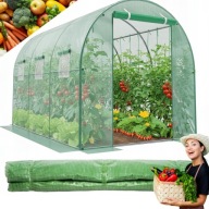 Tunel Foliowy Ogrodowy Szklarnia 4x2.5m 10m2 zielony PREMIUM DUŻY UV-4