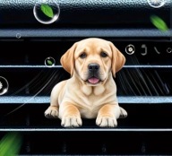 PREZENT Zapach 2D PIESEK do samochodu na kratkę nawiewu DZIEŃ KOBIET