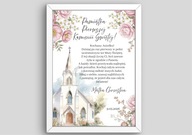 Pamiątka Pierwszej Komunii Świętej PERSONALIZOWANA | Plakat A4