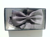 Muszka z regulacją+poszetka do kieszonki marynarki