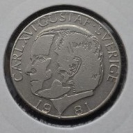 *SZWECJA [0079]*1 korona 1981 (SVERIGE) Król Karol XVI Gustaw, Korona *1 KR