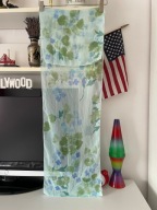 szalik w kwiaty niebieski mgiełka ROSLINY