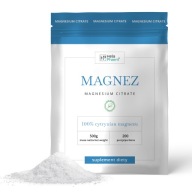 Magnez w proszku 100% Cytrynian Magnezu 500g VEGE