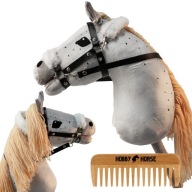 HOBBY HORSE KOŃ NA KIJU A3 KONIK GŁOWA KONIA PATYKU Z GRZYWĄ + GRZEBIEŃ