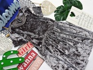 Little Kids - welurkowa śliczna sukienka r 122