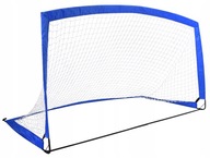 DUŻA BRAMKA PIŁKARSKA 270X150 DO PIŁKI NOŻNEJ DLA DZIECI ZESTAW ŚLEDZIE 3w1