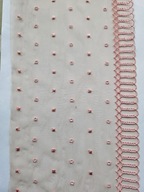 Haft stabilny na tiulu różowy szerokość 17cm