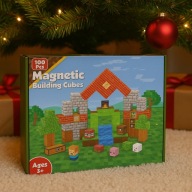 MAGNETYCZNE KLOCKI KONSTRUKCYJNE MINECRAFT GOODY KING 100 SZT. PREZENT 3+