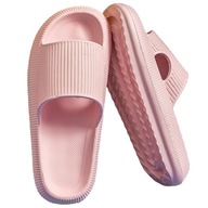 KLAPKI DAMSKIE PIANKOWE NA PLAŻĘ BASEN LEKKIE BUTY NA LATO KAPCIE PO DOMU