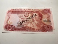 Jersey - 20 funtów - specimen - UNC