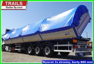 Platforma z wywrotem, 2 strony, podłoga 12,60 m, burta 800 mm, z Placu !!