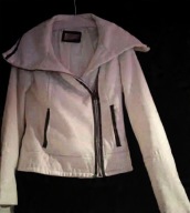 Kurtka, biała , zimowa, Bershka, polarowa