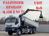 Iveco TRAKKER 410 * WYWROTKA 5,10 m * PALFINGER EPSILON Q 150 Z 84 TI / 6x6