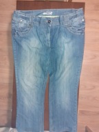 Spodnie F&F True 52 54 cyrkonie jeansy pas 120 cm