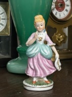 VINTAGE PORCELANOWA DAMA Z KAPELUSZEM BISKWIT