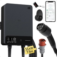 Stacjonarna ładowarka do samochodu Wallbox EV 11 kW Typ 2 z Wi-Fi 7,5m