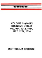 Ursus 912, 914, 1012, 1014, 1222, 1224, 1614 - instrukcja obsługi ciągników